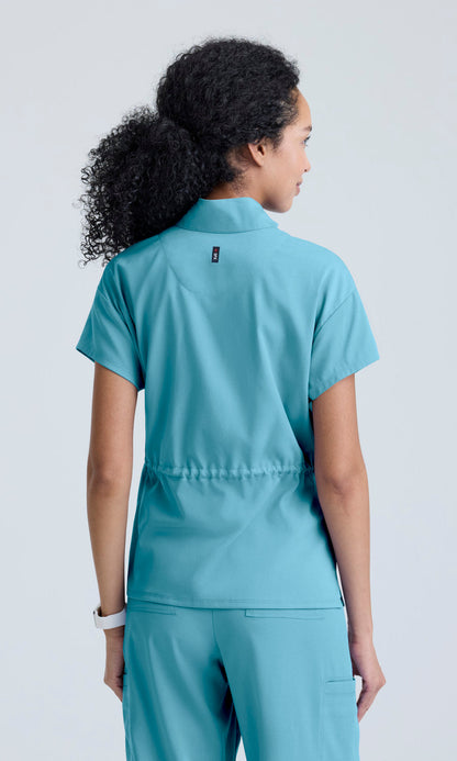 Grey's Anatomy Stretch GRST324 Nina Top Ice Blue - back
