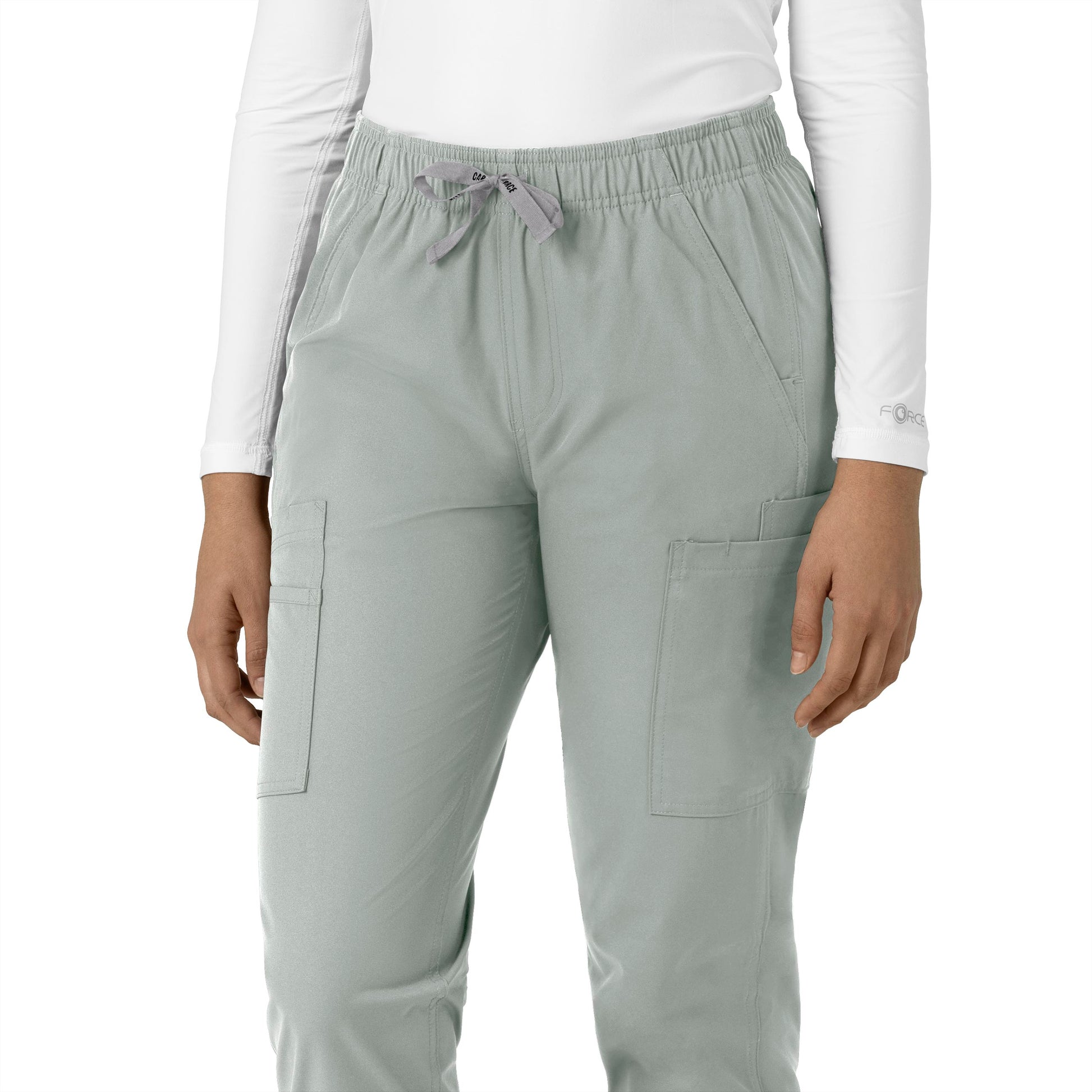 Force Essentials C51213 Straight Leg Scrub Pants Grey Model Image Alternate | Carhartt