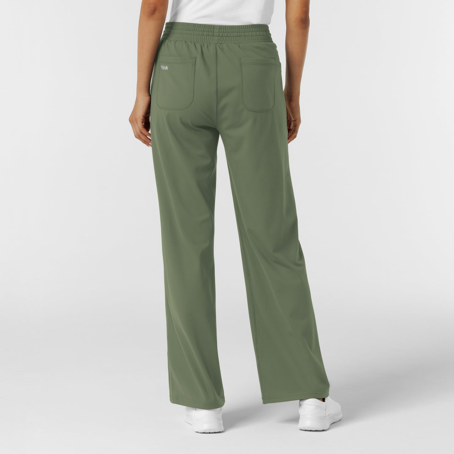 RENEW Knit 5559 Women's Wide Leg Scrub Pants Olive