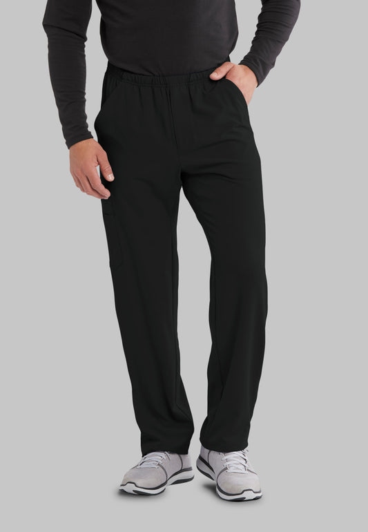 Skechers SK0215 Structure Scrub Pants Black Model Image Front | Barco