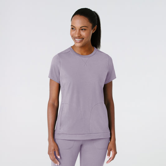 RENEW Knit 6359 Women's Flex-n-Reach Crew Neck Scrub Top Wisteria