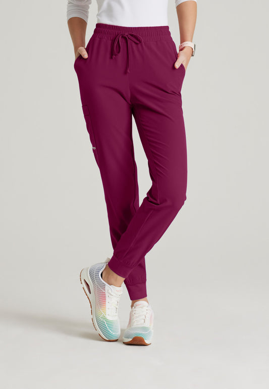 Skechers SKP552 Theory Jogger Wine Model Image Front | Barco