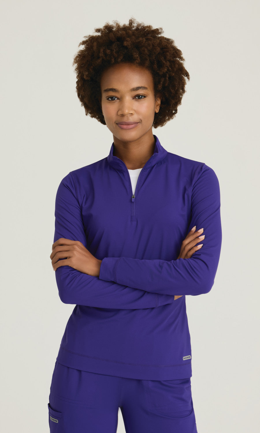 Skechers Slip-ins SKT274 Atlas Quarter Zip Knit Top Brilliance