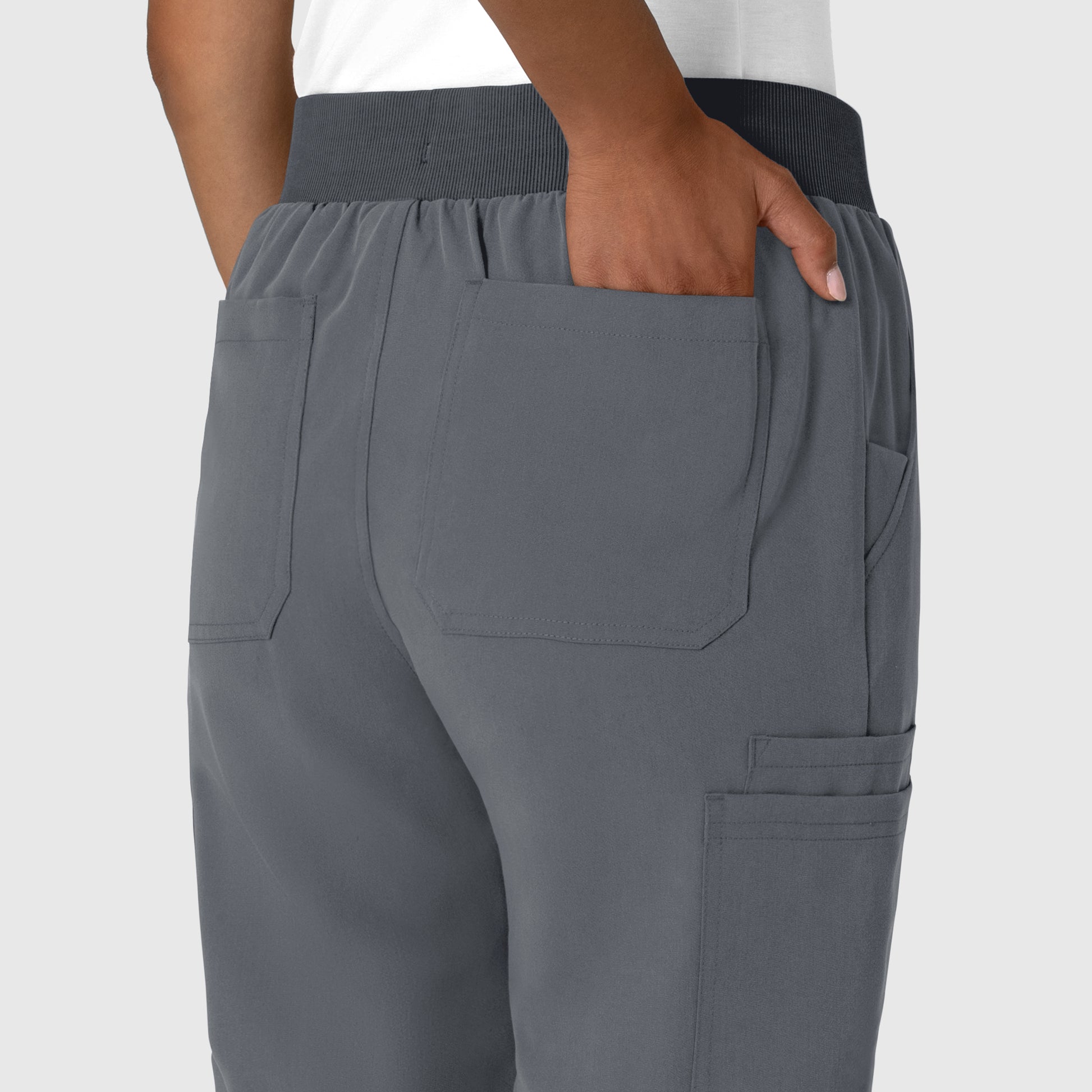 Nova 5132 Jogger Utility Scrub Pant Pewter Model Image Alternate | Wink