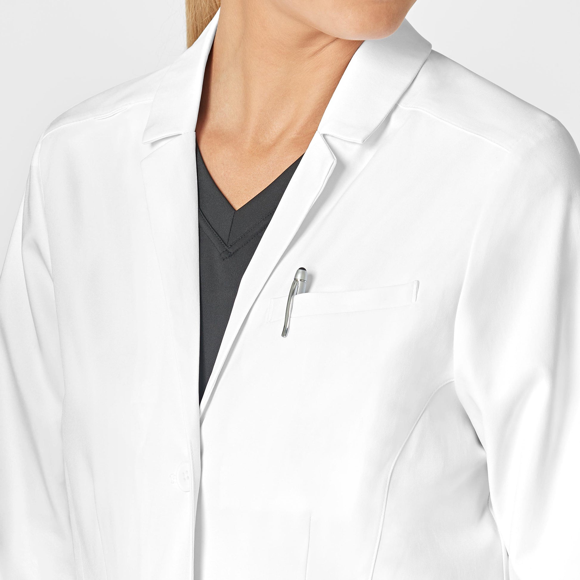 Slate 7272 28 Inch Doctors Coat White Model Image Alternate | Wink