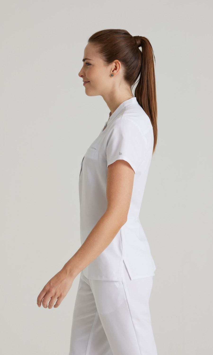 Barco Unify BUT163 Mission Scrub Top White