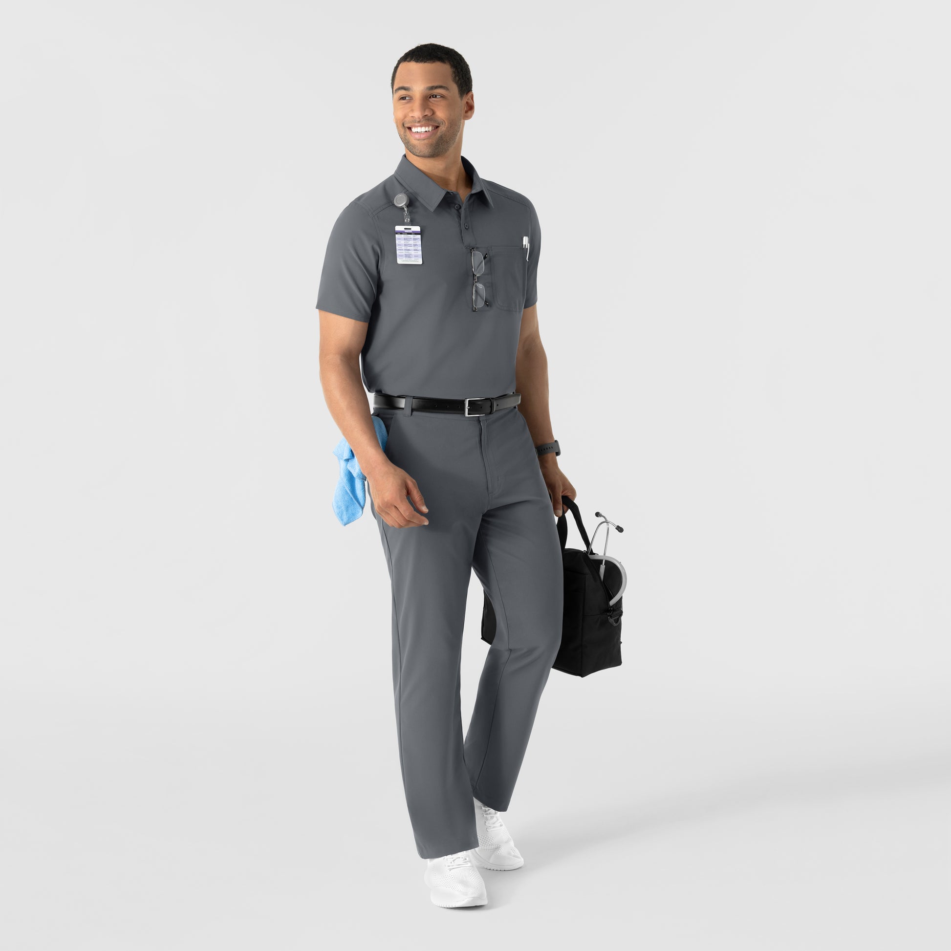 NURTUR 5580 Men’s Scrub Chino Pants Pewter