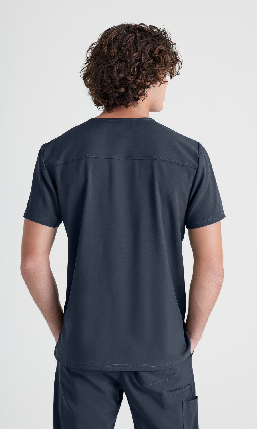 Grey's Anatomy Evolve GSST179 Journey Scrub Top Steel