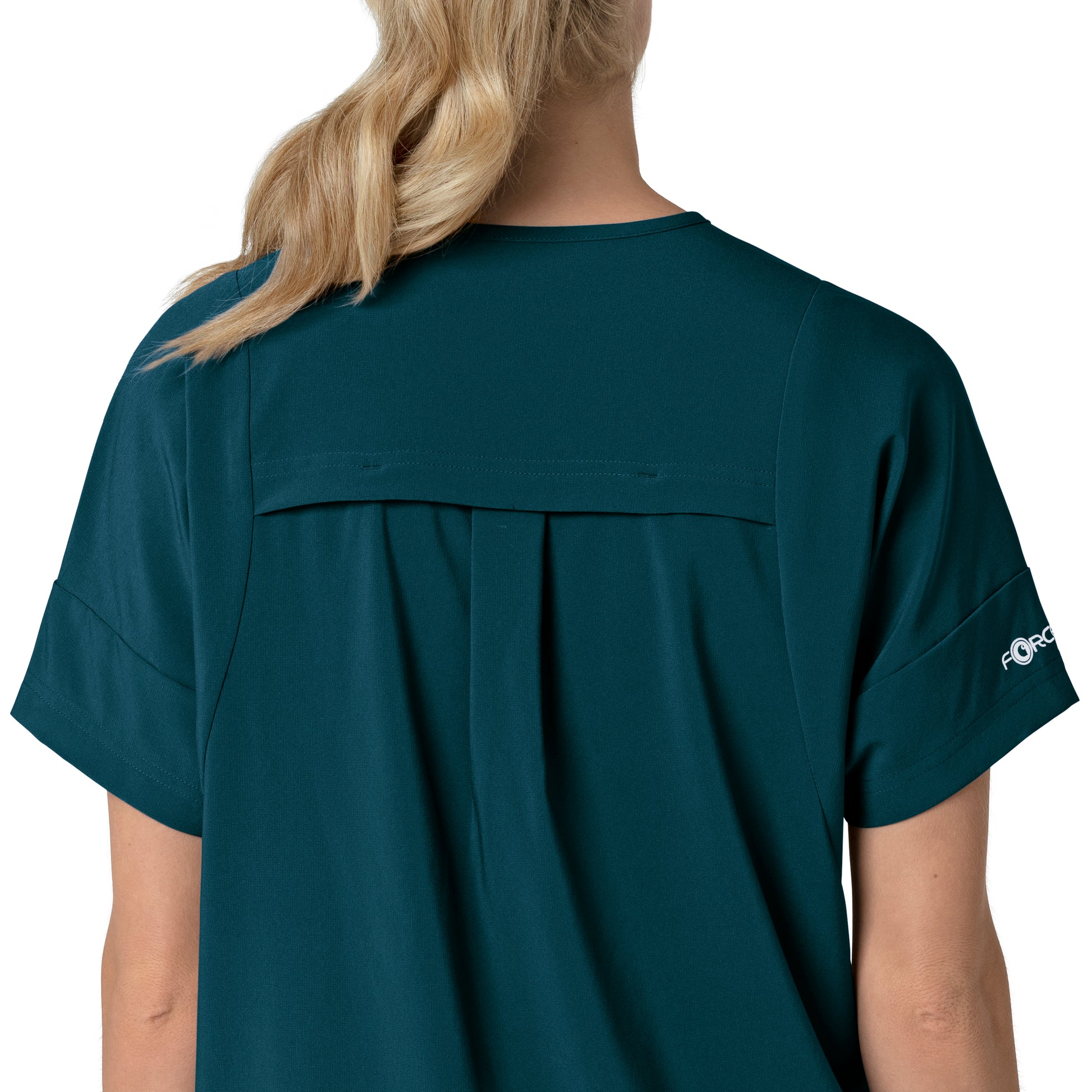 Force Cross-Flex C13110 Oversized V-Neck Scrub Top Caribbean Model Image Alternate | Carhartt