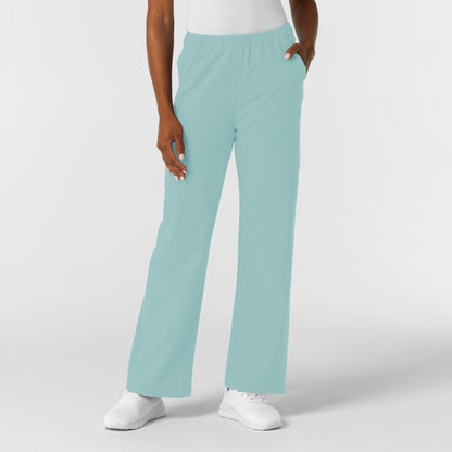 NURTUR 5180 Women's Straight Leg Cargo Scrub Pants Coastal Blue