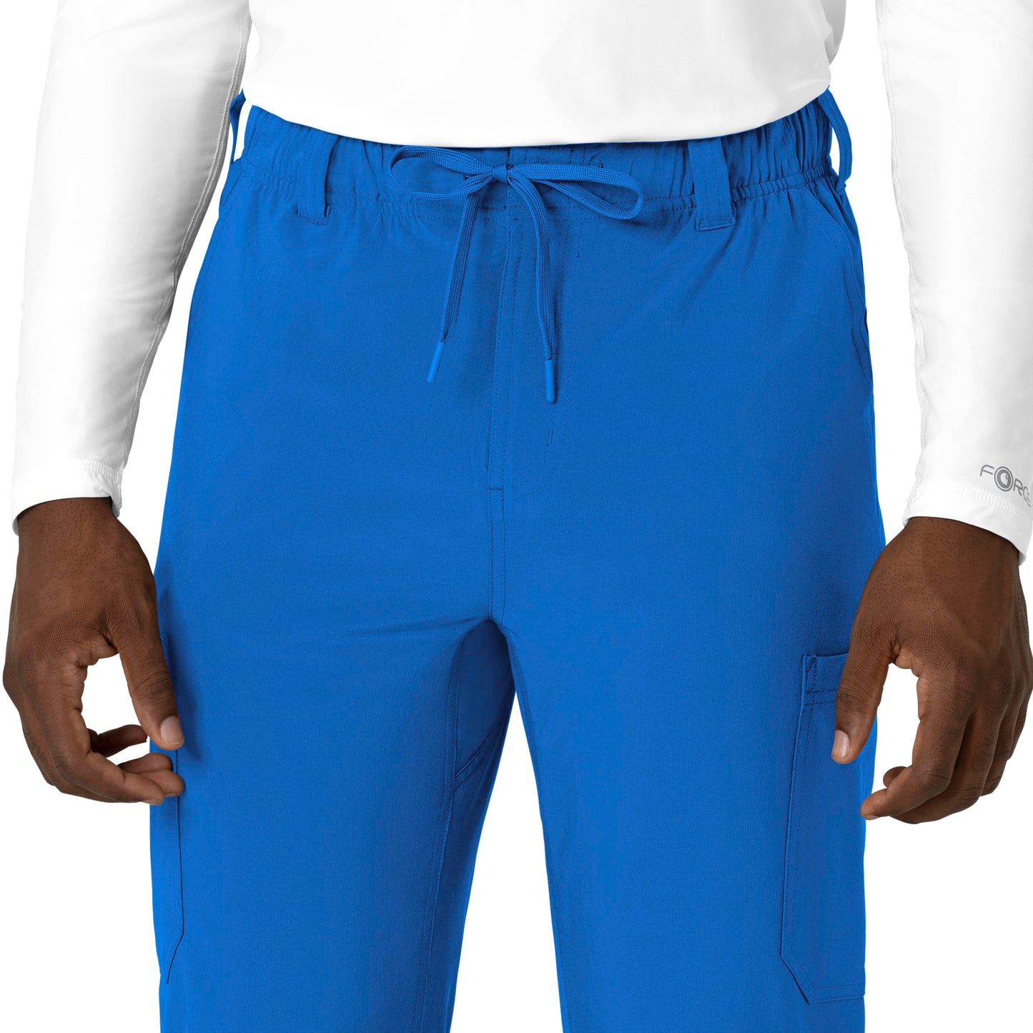 Force Cross-Flex C56410 Men's Straight Leg Scrub Pant Royal Model Image Alternate | Carhartt