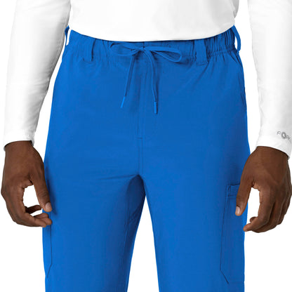 Force Cross-Flex C56410 Men's Straight Leg Scrub Pants Royal Model Image Alternate | Carhartt