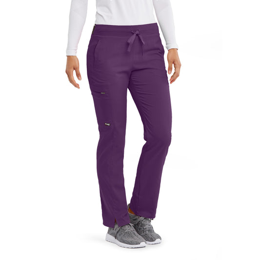 Greys Anatomy Stretch GRSP500 Kim Scrub Pants Eggplant