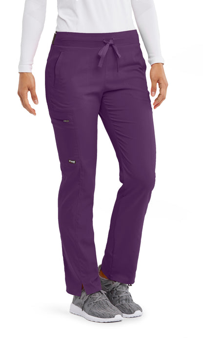 Grey's Anatomy Stretch GRSP500 Kim Scrub Pants Eggplant