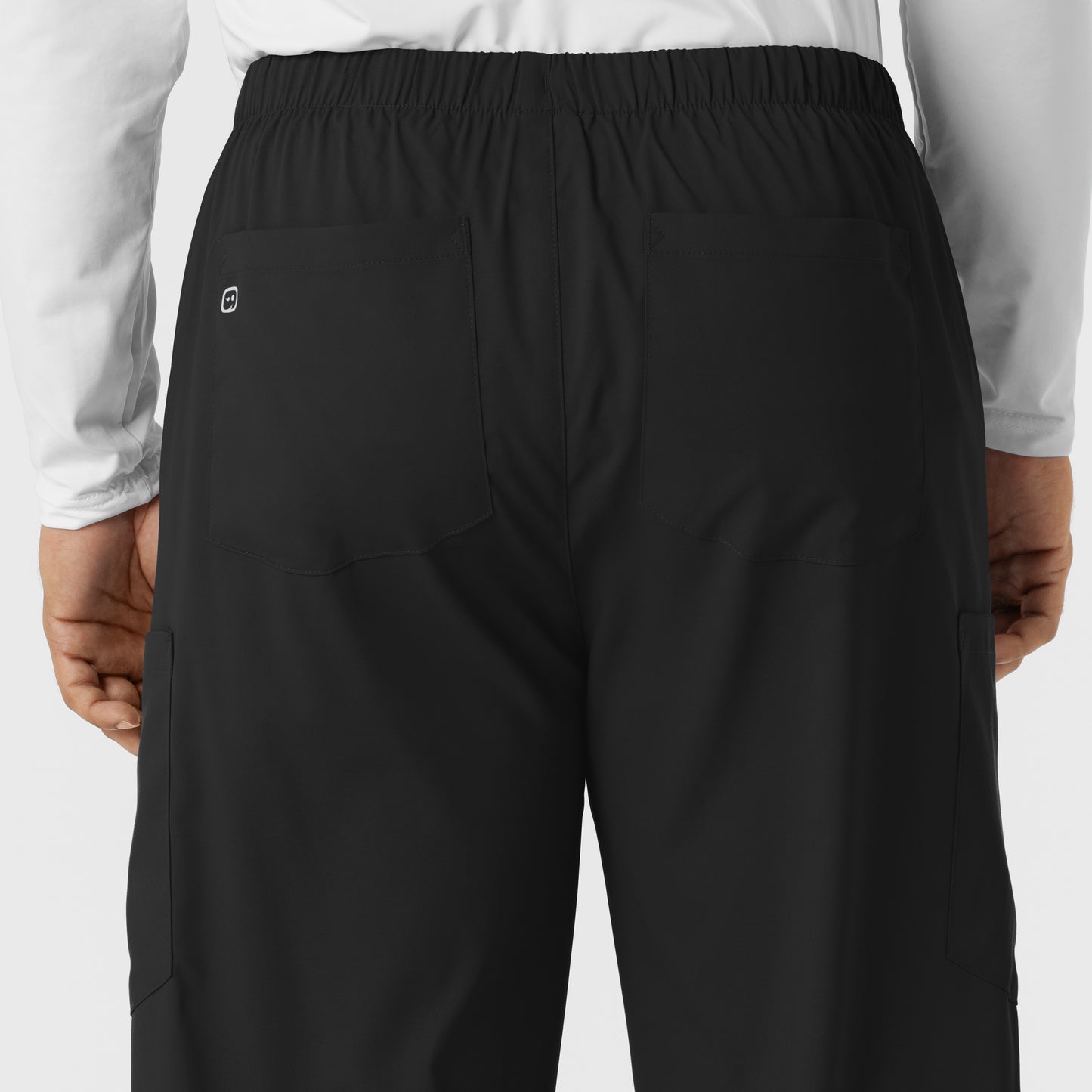 Boundless 5051 Unisex Straight Leg Scrub Pants Black Model Image Alternate | Wink