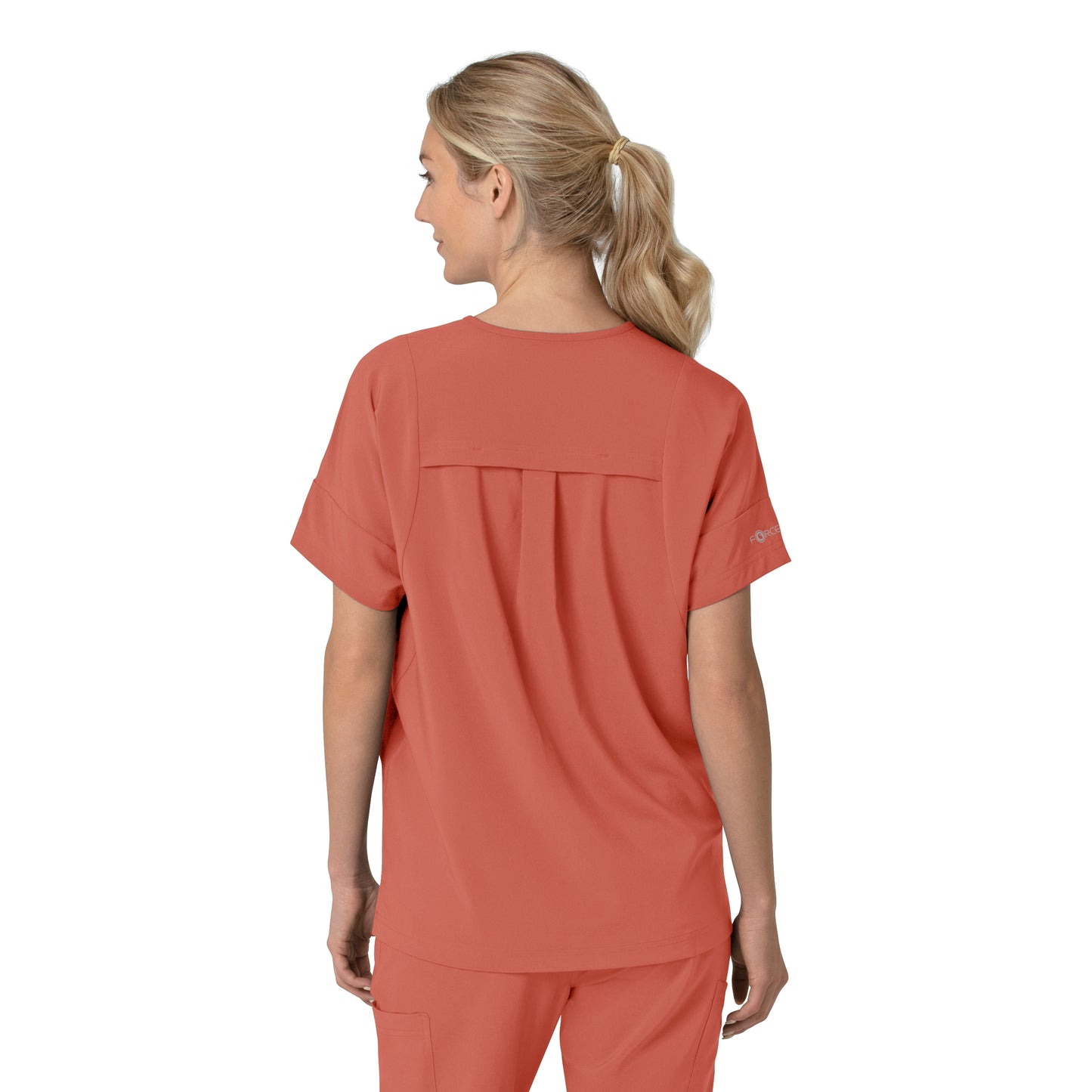 Force Cross-Flex C13110 Women's Oversized V-Neck Scrub Top Dusty Cedar