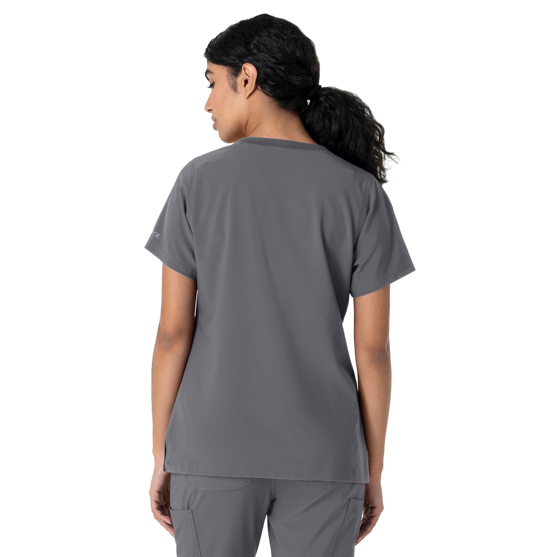 Force Cross-Flex C13510 Women's Crew Neck Scrub Top Pewter