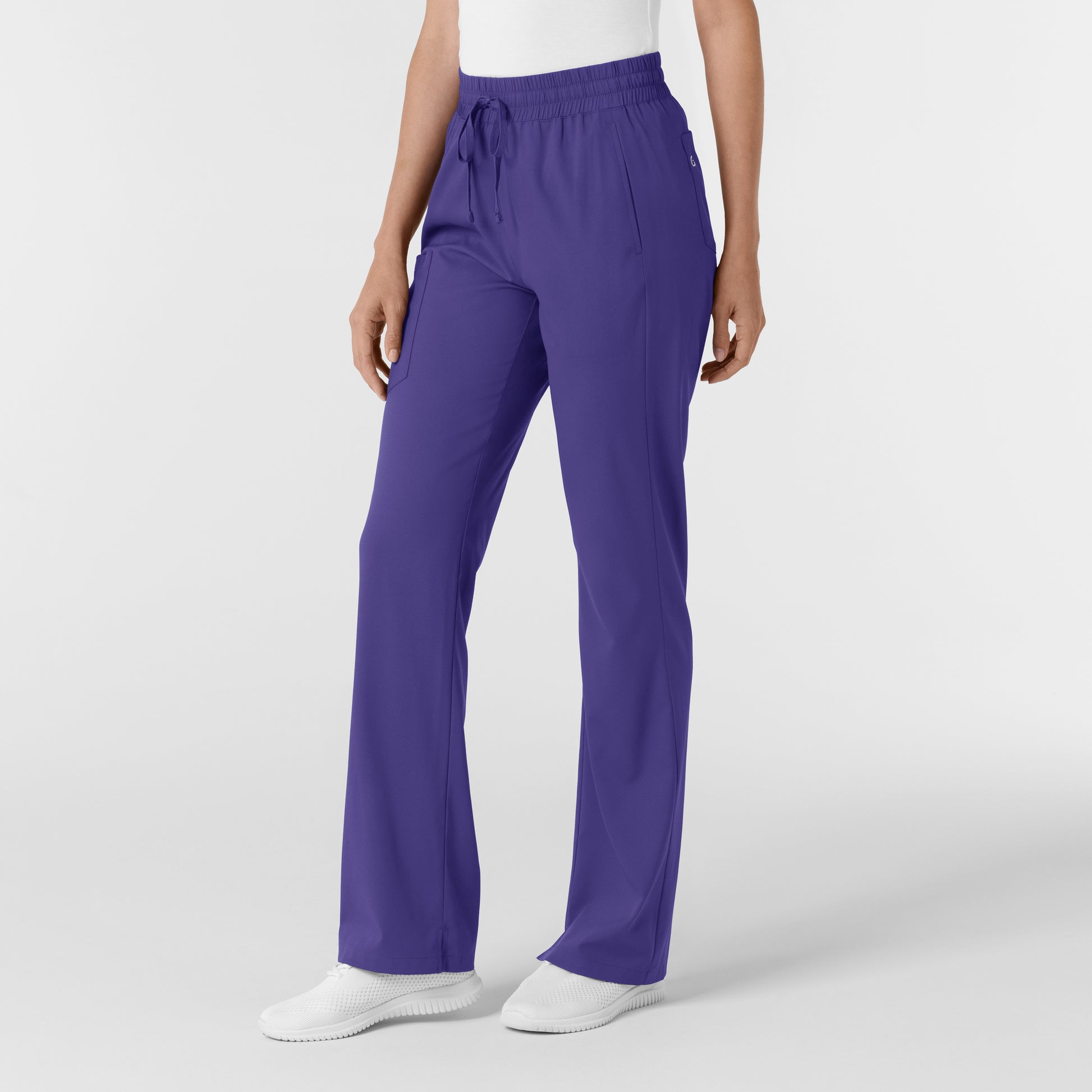 Boundless 5251 Bootcut Scrub Pants Grape Model Image Right Side | Wink