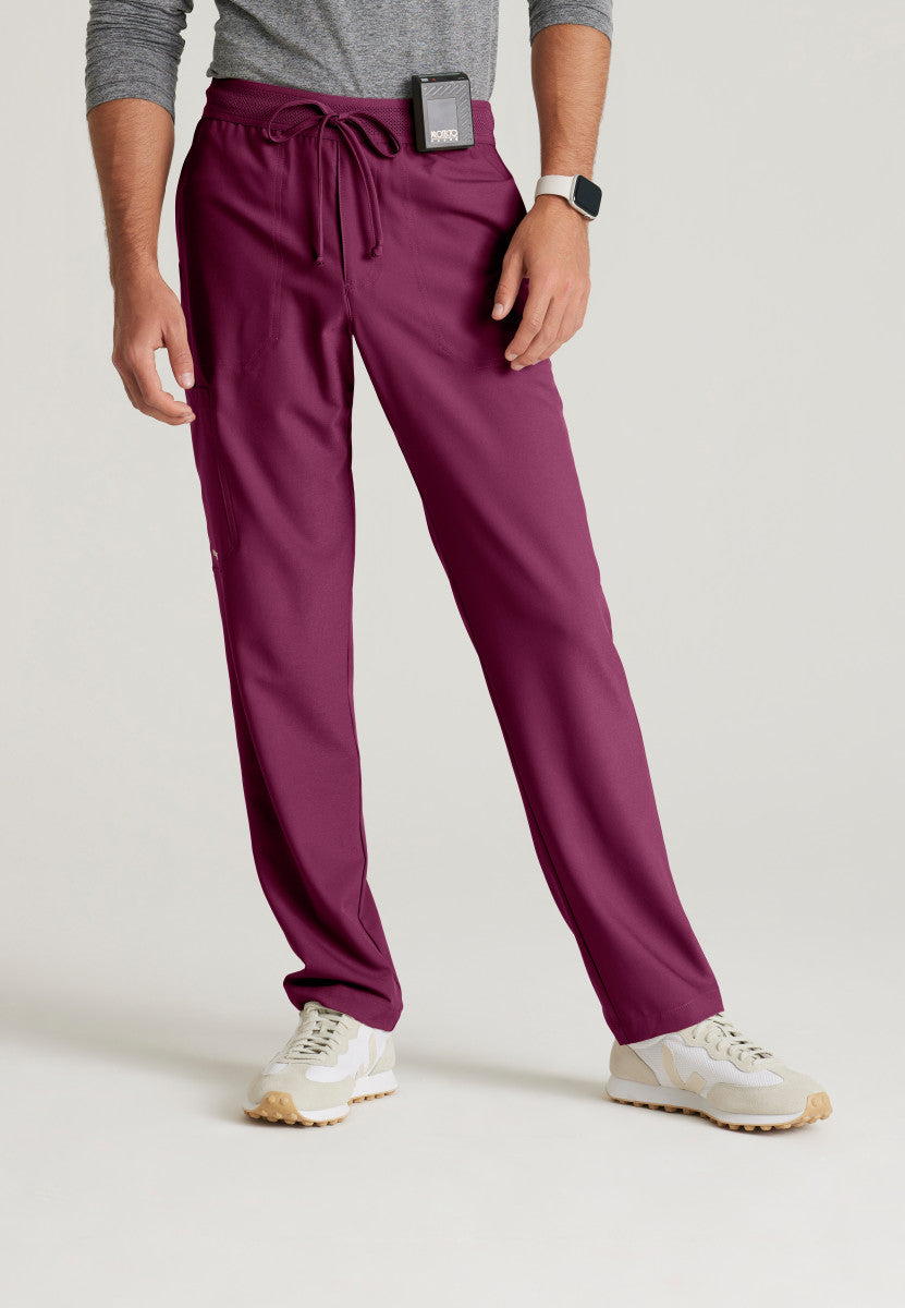 Greys Anatomy Evolve GSSP649 Highland Scrub Pants Wine