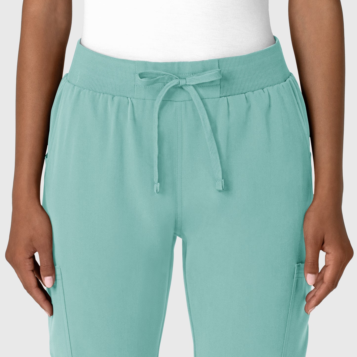 Nova 5132 Jogger Utility Scrub Pants Turquoise Model Image Left Side | Wink