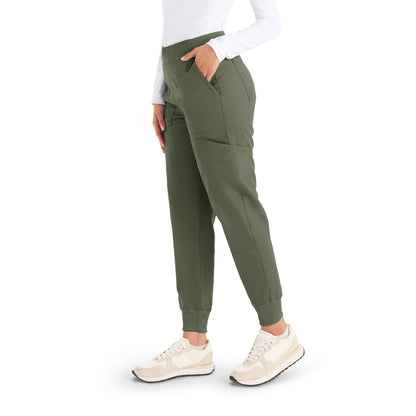 ProFlex LB406 Women's Jogger Scrub Pants Olive Moss Image