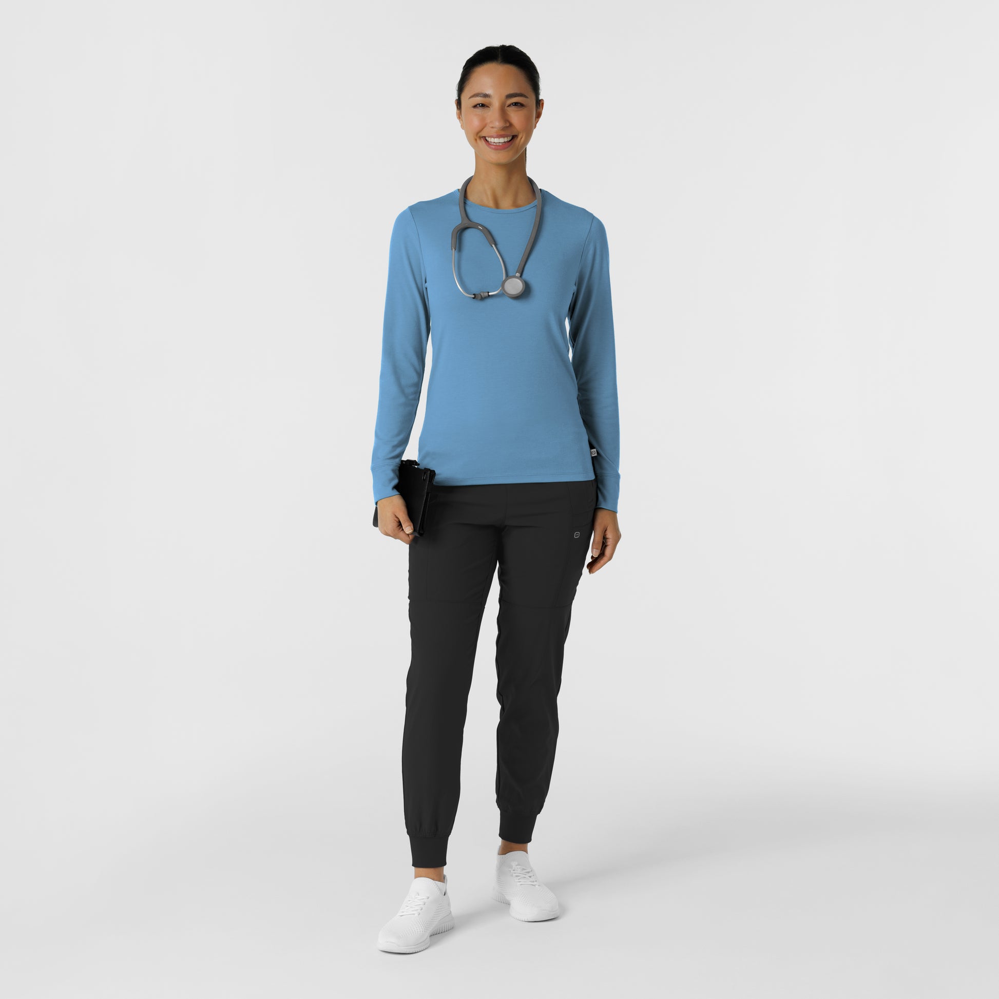 Layers 2189 Women's Essential Layer Long Sleeve Pacific Blue