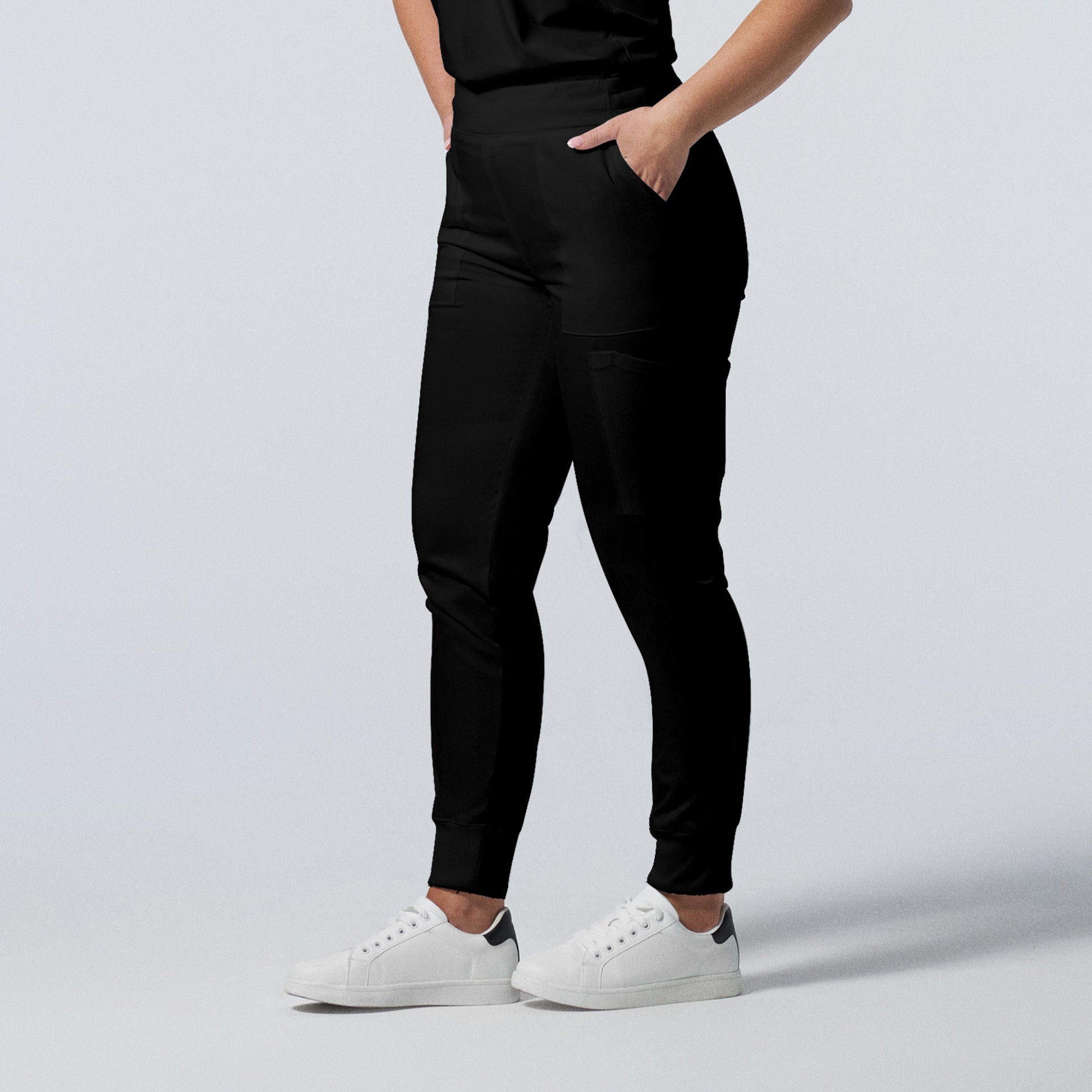 ProFlex LB406 Women's Jogger Scrub Pants Black Image