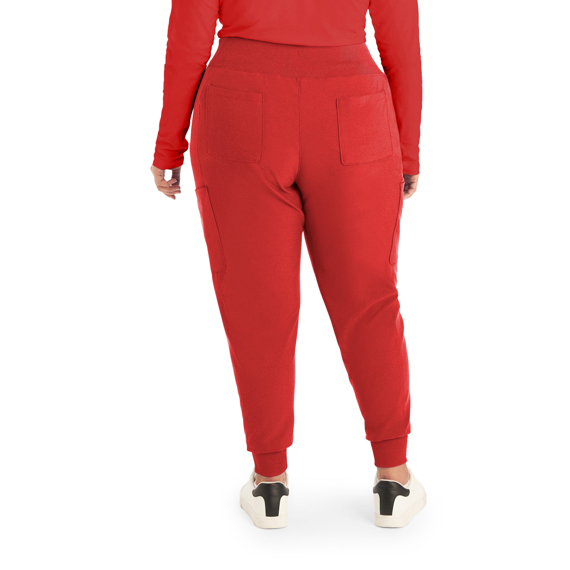 Forward LB401 Women's Jogger Scrub Pants Red Image