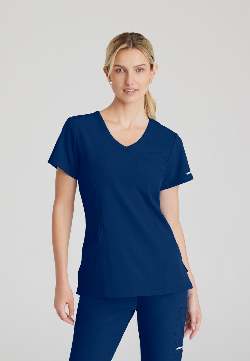 Skechers SK102 Reliance Scrub Top Navy