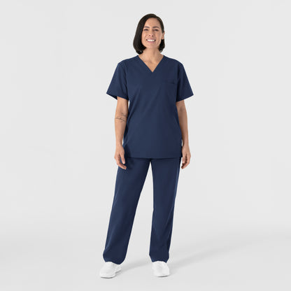NURTUR 6680 Unisex V-Neck Scrub Top Navy