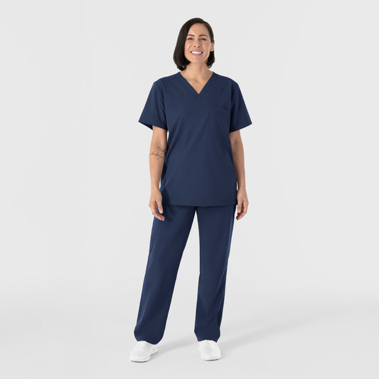 NURTUR 6680 Unisex V-Neck Scrub Top Navy