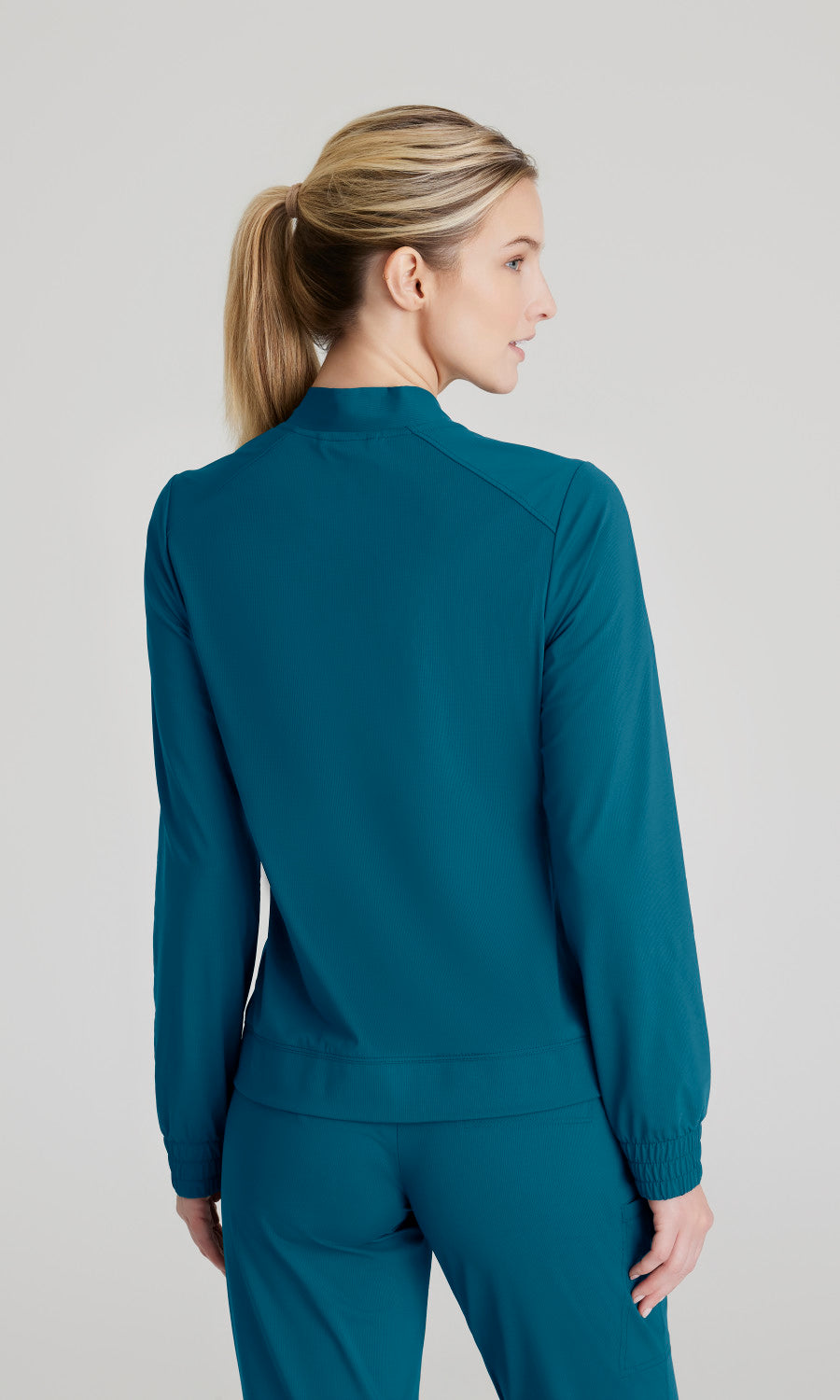 Skechers Slip-Ins Knits SKW919 Contour Knit Scrub Jacket Bahama