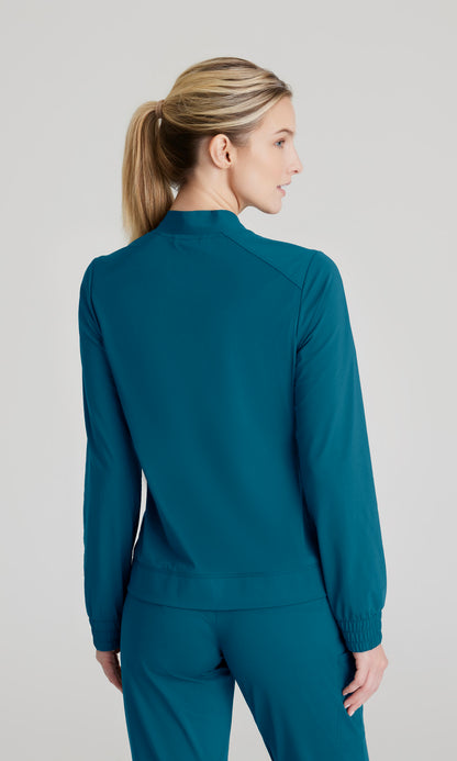 Skechers Slip-Ins Knits SKW919 Contour Knit Scrub Jacket Bahama