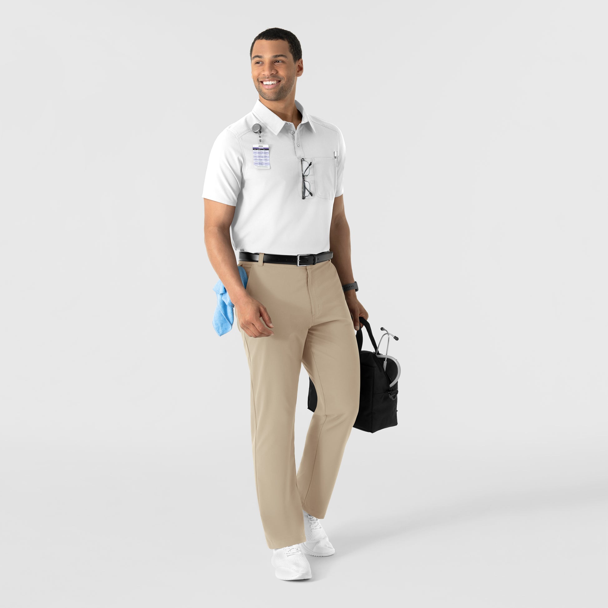 NURTUR 6580 Men's Polo White