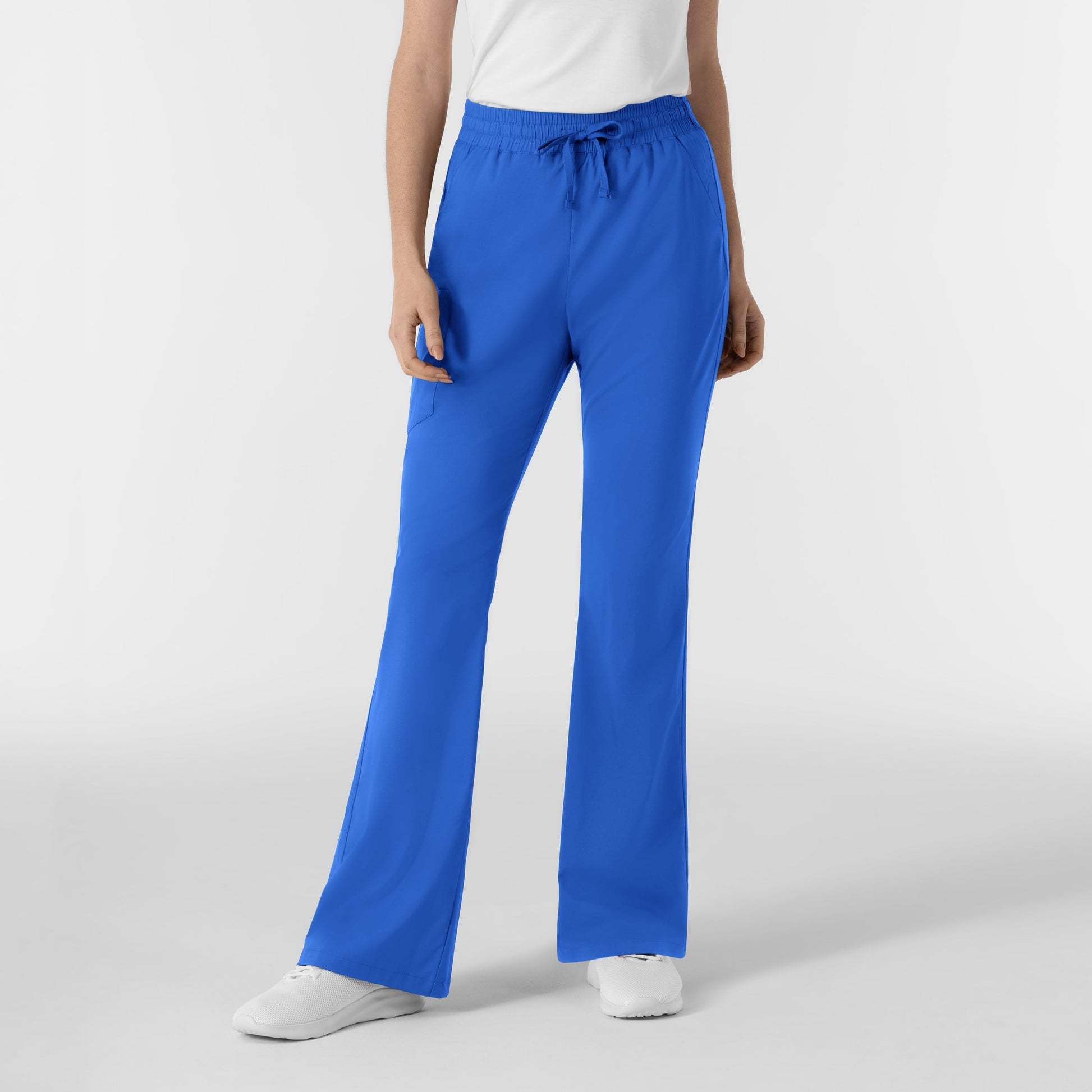 Boundless 5551 Women's Flare Leg Scrub Pants Royal