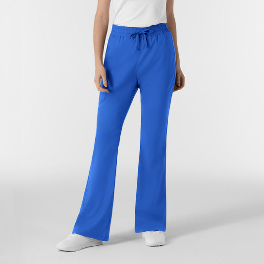 Boundless 5551 Women's Flare Leg Scrub Pants Royal