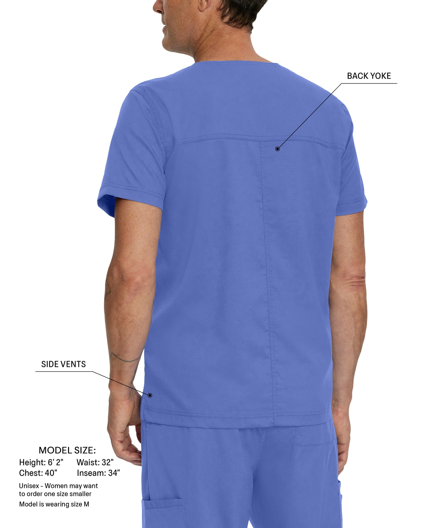 ProFlex 4259 Unisex 2 Pocket V Neck Scrub Top Steel Image