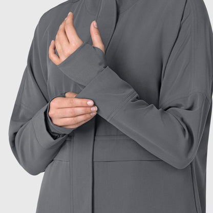 Layers 8132 Germs Happen Packable Scrub Jacket Pewter Model Image Alternate | Wink