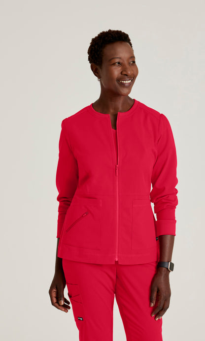 Grey's Anatomy Stretch GRSW017 Millie Jacket Scarlet Red