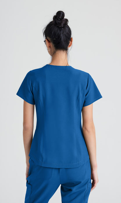 Grey's Anatomy Evolve GSST180 Rhythm Scrub Top New Royal