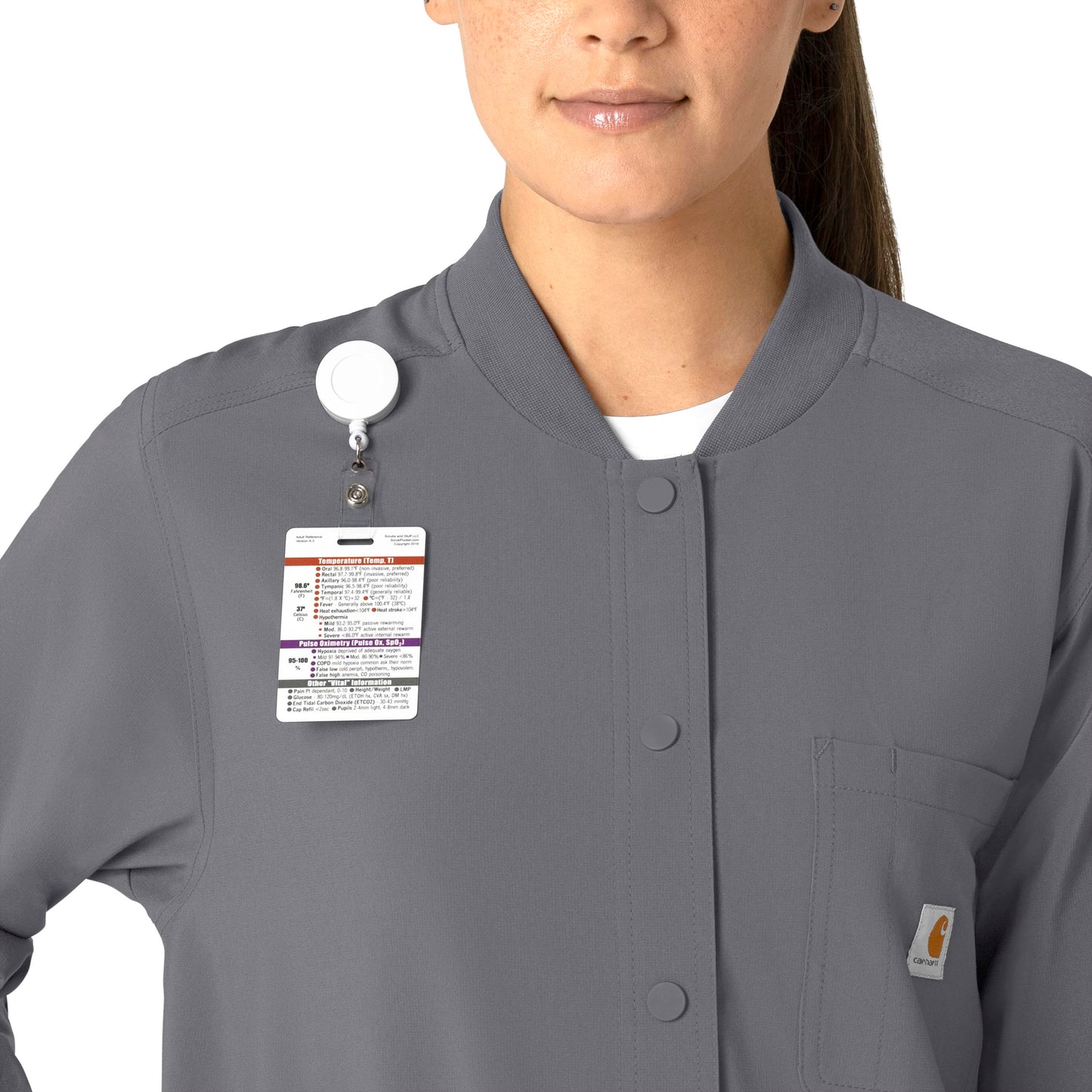 Force Cross-Flex C82210 Shirt Jacket Pewter Model Image Alternate | Carhartt