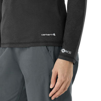 Layers C31009 Women's Performance Long Sleeve Tee Black Heather