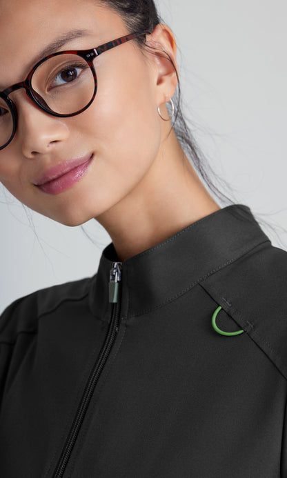 Grey's Anatomy Evolve GSSW886 Virtue Scrub Jacket Black