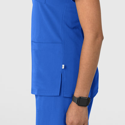 Nova 6132 Flex-n-Reach V-Neck Scrub Top Royal Model Image Alternate | Wink