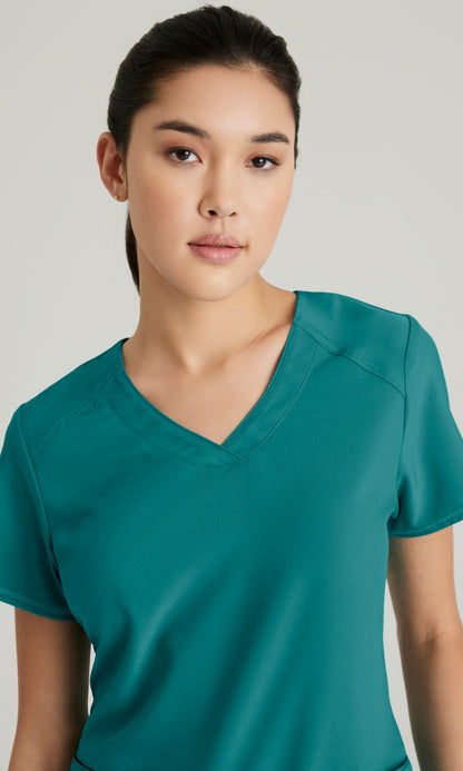 Grey's Anatomy Evolve GSST180 Rhythm Scrub Top Teal