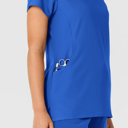 Nova 6432 Flex-n-Reach V-Neck Scrub Top Royal Model Image Alternate | Wink