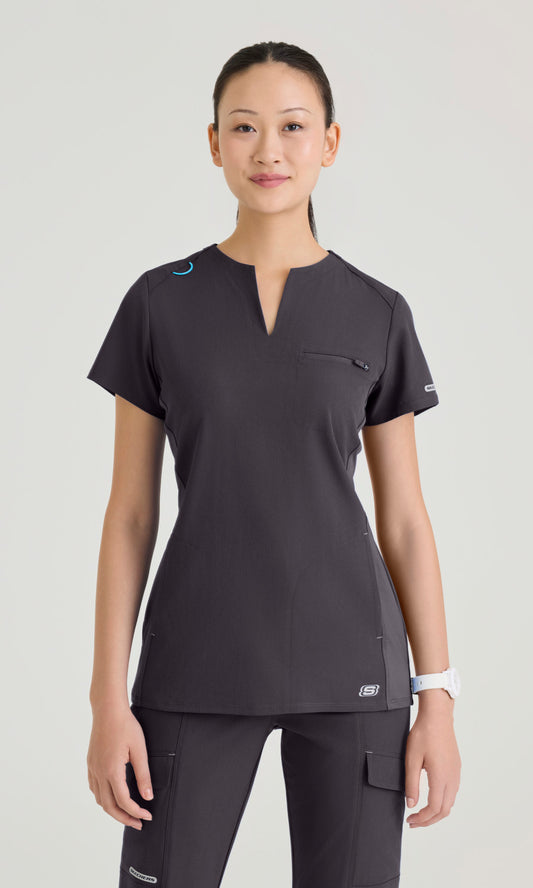 Skechers SKT312 Women's Reward Top in Pewter by Barco Model Image Front