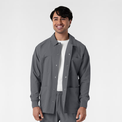 NURTUR 8380 Men’s Scrub Shirt Jacket Pewter