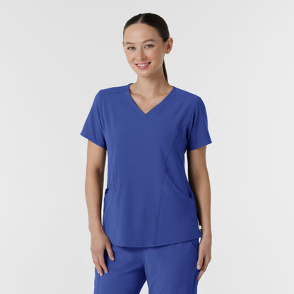 RENEW 6134 Women's V-Neck Scrub Top Galaxy Blue