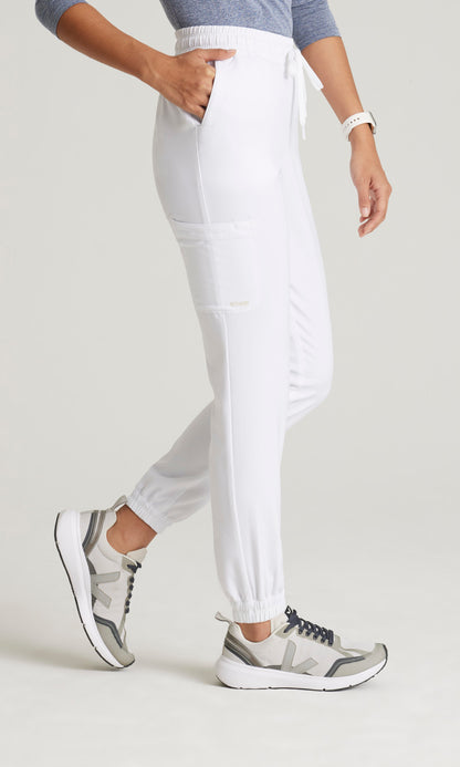 Grey's Anatomy Evolve GSSP625 Terra Scrub Joggers White